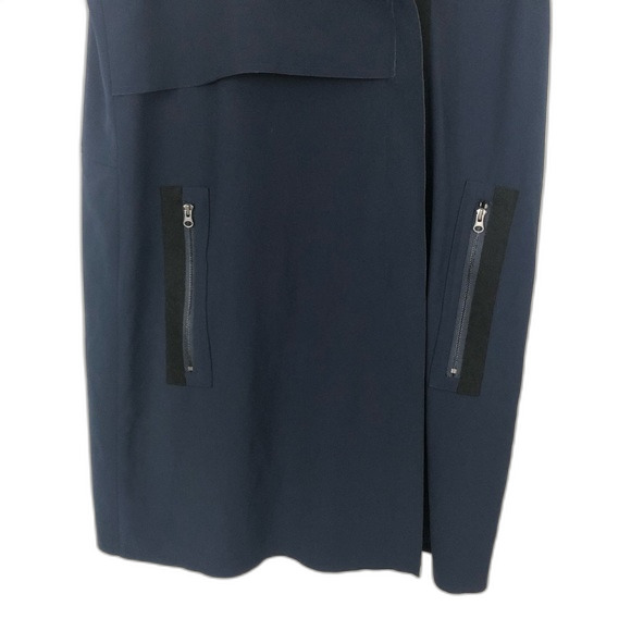 Vince Navy Sleeveless Trench Coat Jacket Size Small - Picture 8 of 16